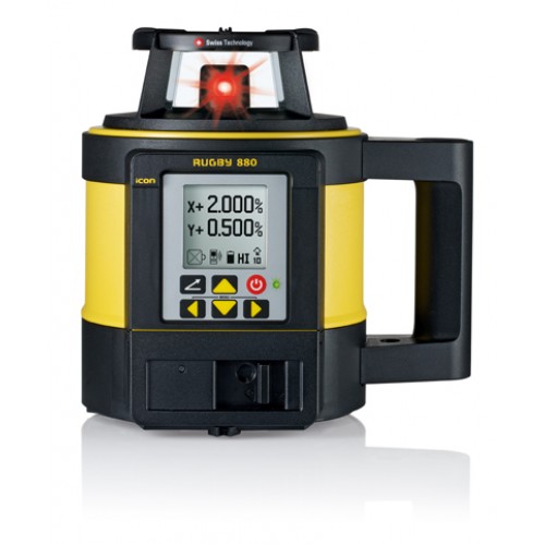 Leica Rugby 840 Rotary Laser Level with Rod Eye 180